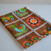 Vintage fabric 1970 70's france 114 / 186 cm