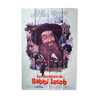 Les aventures de Rabbi Jacob - De Funes, Gérard Oury - Format 120x160 cm