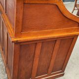 Ancien bureau américain à persienne en S chêne vers 1940