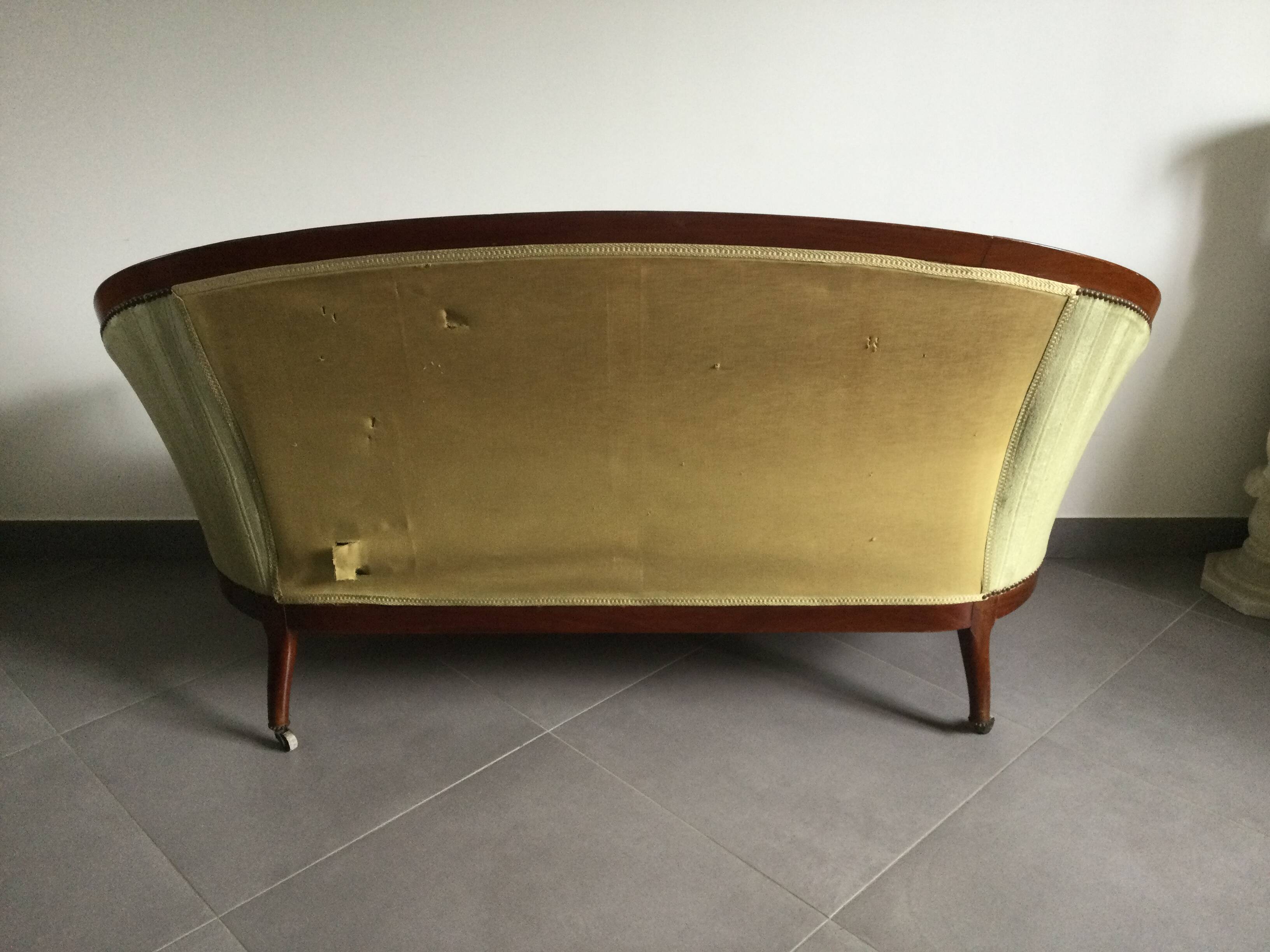 Canapé Napoléon III En Acajou