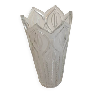 vase en verre moulé