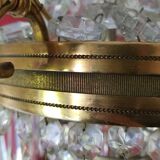 6-light hot air balloon chandelier with crystal pendants, late 19th century