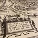 Carte plan gravure de Paris vintage