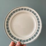 Series of 12 mismatched Terre de Fer dessert plates