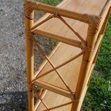 Vintage rattan shelf
