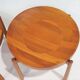 Pair of round teak side tables attributed to Jens Harald Quistgaard.