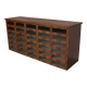 Vintage Dutch oak haberdashery shop cabinet, 1930s
