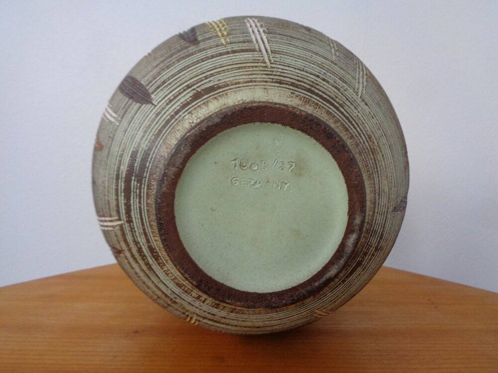 Large German ceramic floor vase, 1960s