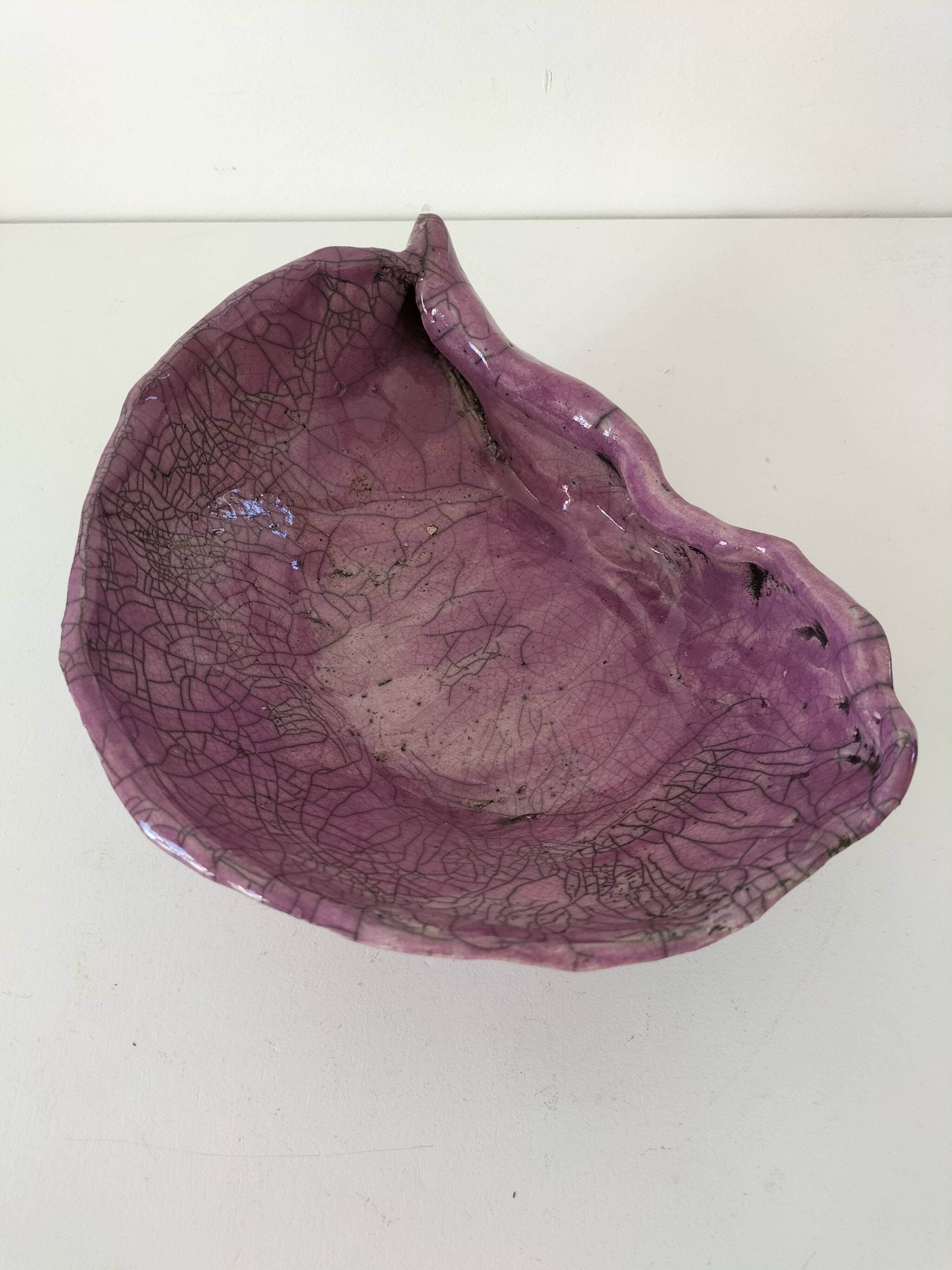 Raku style handcrafted ceramic cup