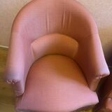 Pair of pink toad chairs