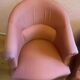 Paire de fauteuils crapaud de couleur rose