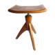 Swiss adjustable piano stool 1945 rocket foot