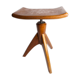 Swiss adjustable piano stool 1945 rocket foot