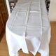 Vintage country tablecloth in woven linen 160x170 *o*