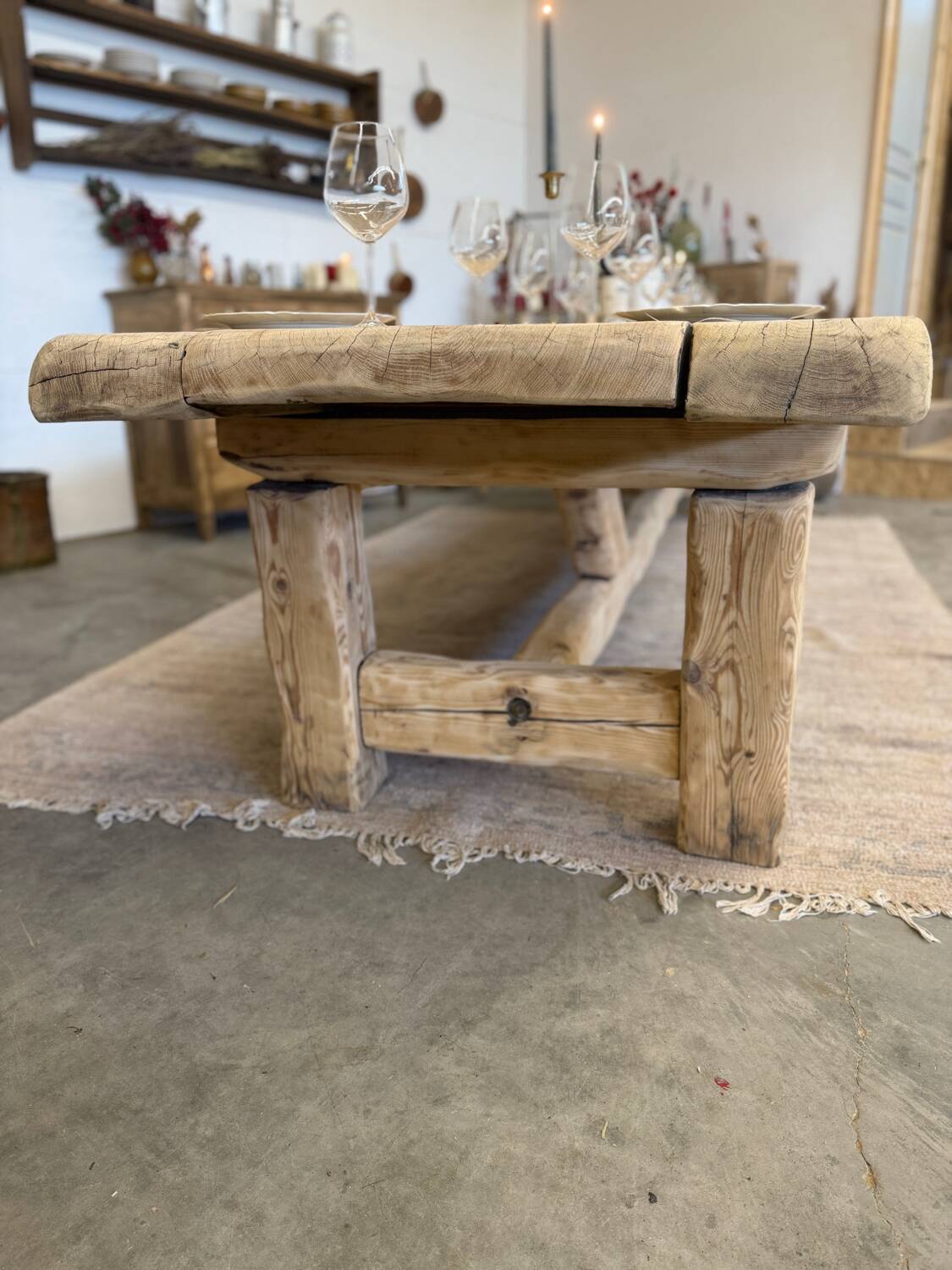 Very large renovated farmhouse table