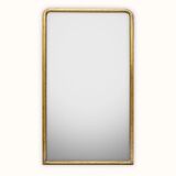Monumental 19th-century Louis Philippe mirror with slim frame