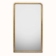 Miroir monumental Louis Philippe du XIXe siècle avec cadre fin