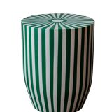 Striped side table or stool