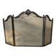 Brass fire screen with 2 leaves