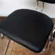 2 armchairs vintage chromed metal and Italian design leather