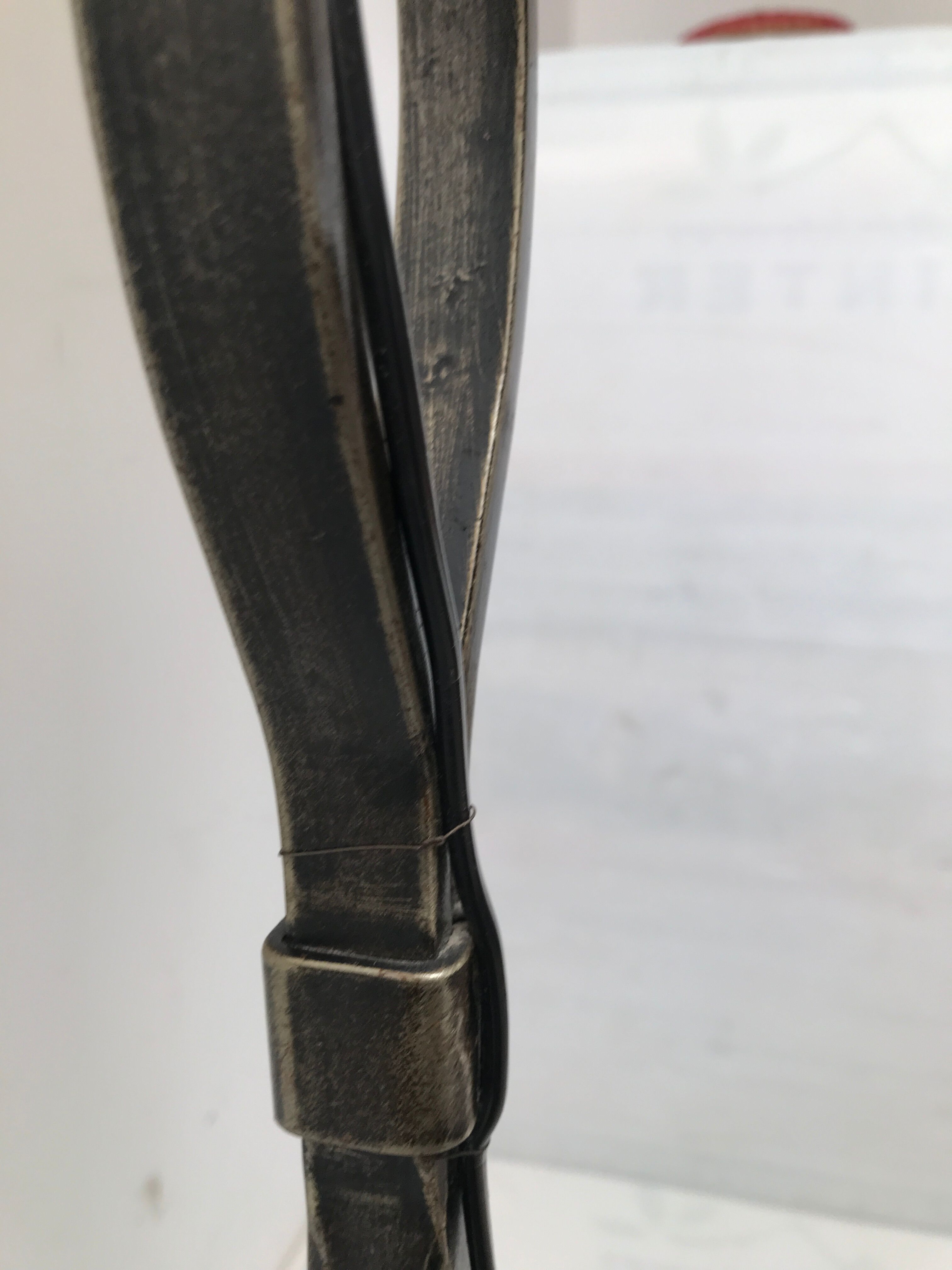 Tripod floor lamp in bronze Louis XV style