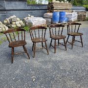 4 western-style bistro chairs in beech wood
