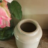 A lot 2 small pots varnished gray vintage