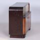 Czech Art Deco Cabinet in Oak, Maple and Glass, 1930s