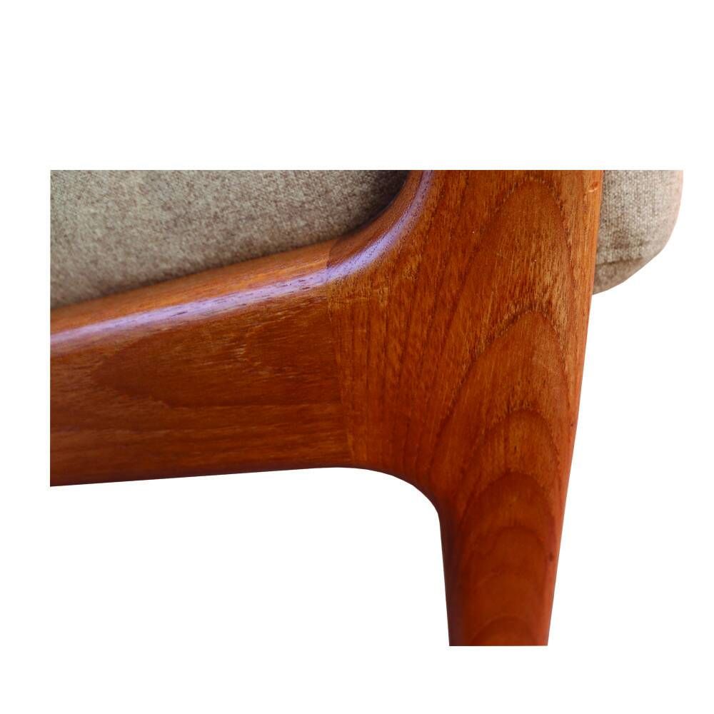 Danish Modern highback recliner armchair by Juul Kristensen for JK Denmark, 1960s