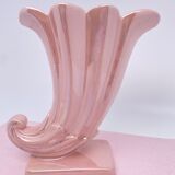 Iridescent pink vase year 80
