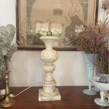 Marble baluster lamp base 44.5cm