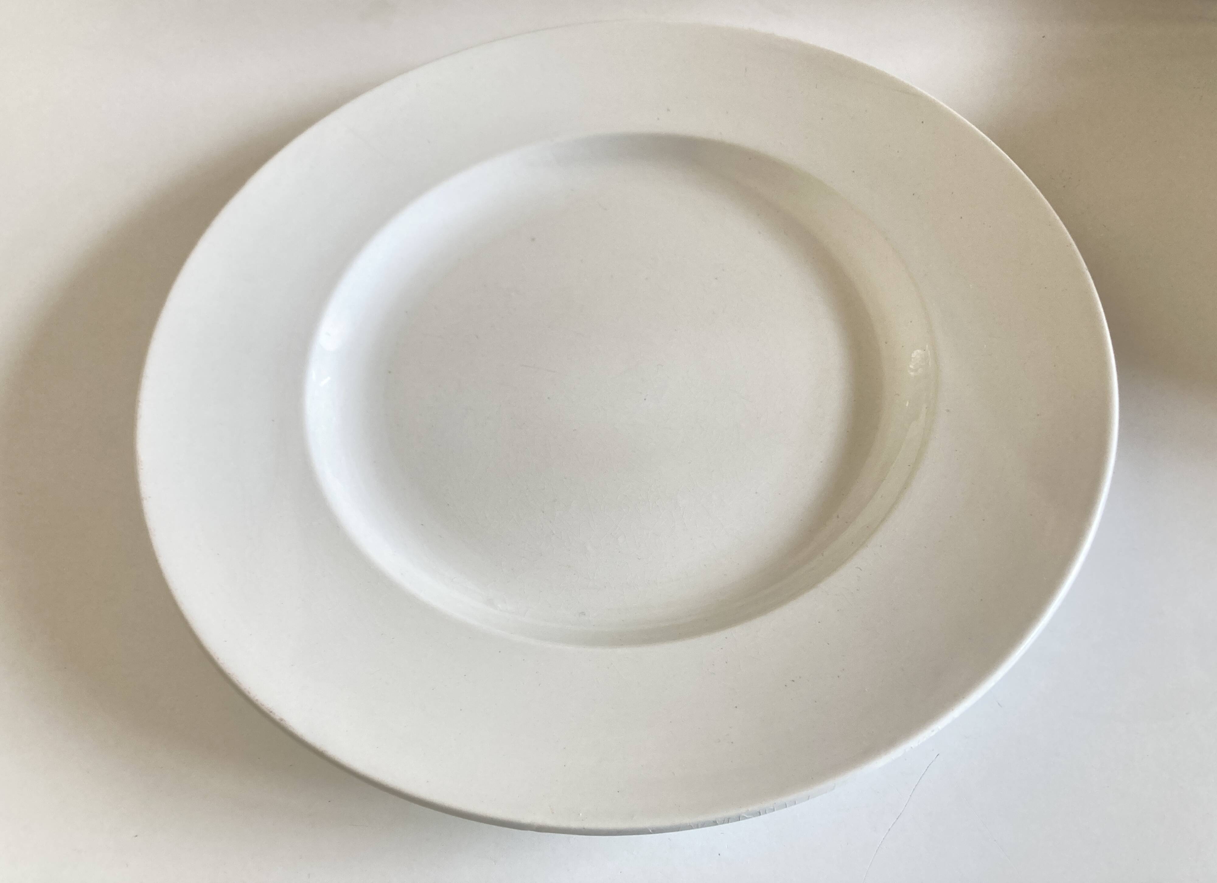 XXXL plate centrepiece Lunéville 1900 in white earthenware