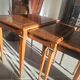 Set of 3 nesting tables in solid wood.