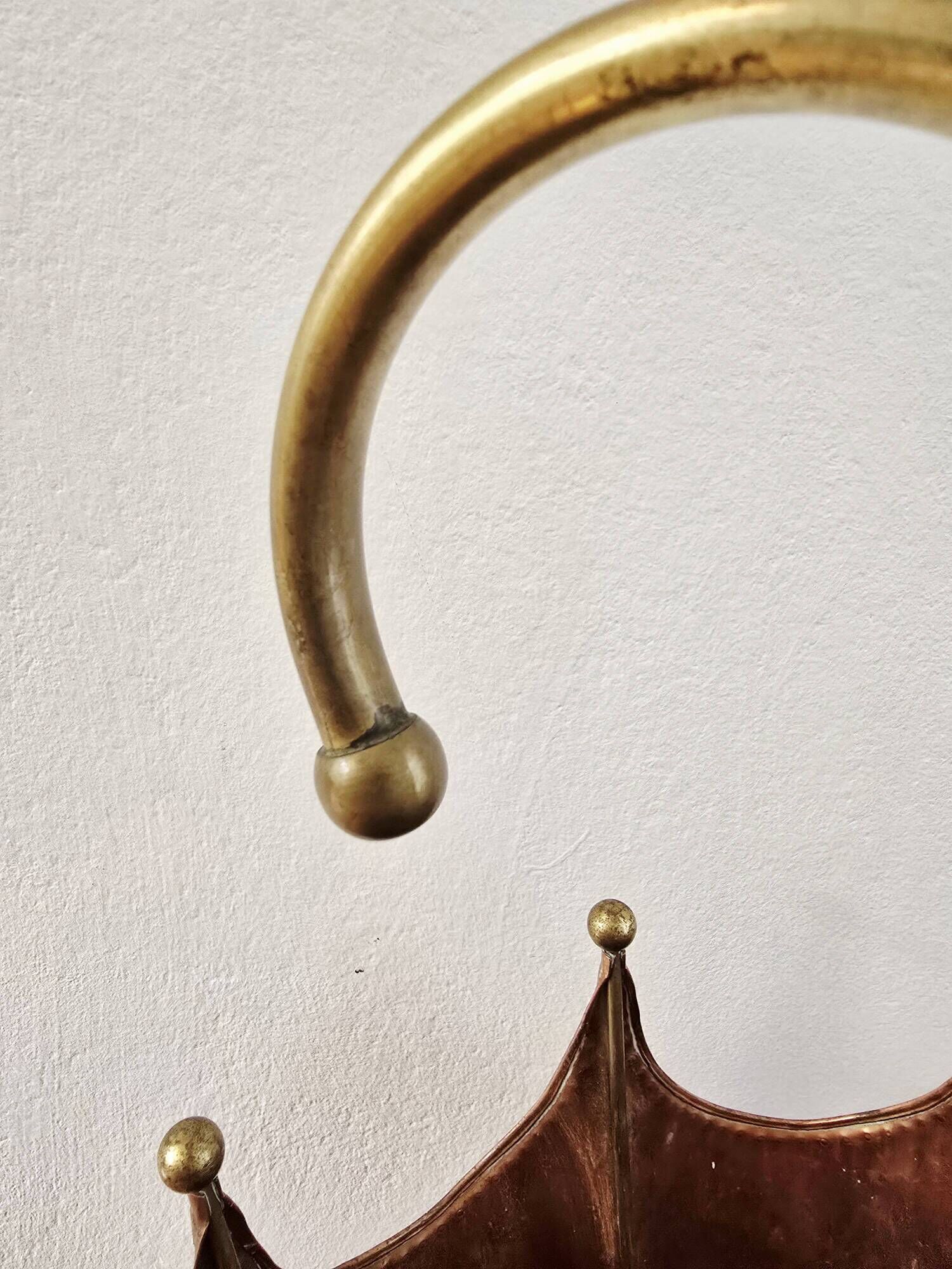 Vintage French Brass Umbrella Stand, 1950s – Antique Patina