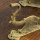 Antique wall hooks, dragon shape, in brass