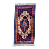 Vintage French Savonnerie rug 95 cm x 177 cm 1950s - 1C1231