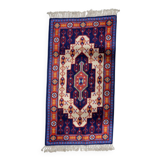 Vintage French Savonnerie rug 95 cm x 177 cm 1950s - 1C1231