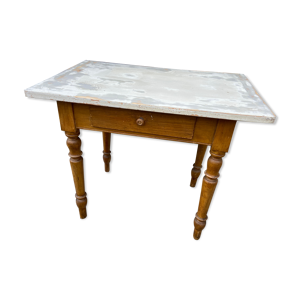 Table de ferme shabby chic sapin