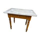 Table de ferme shabby chic sapin 1920s