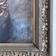 Vintage original flower oil painting, flower still life art