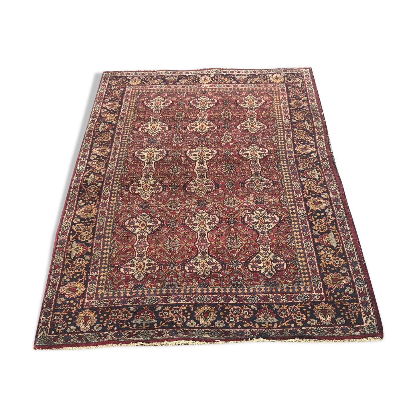 Tapis d'orient persan iran kirman 140x203cm