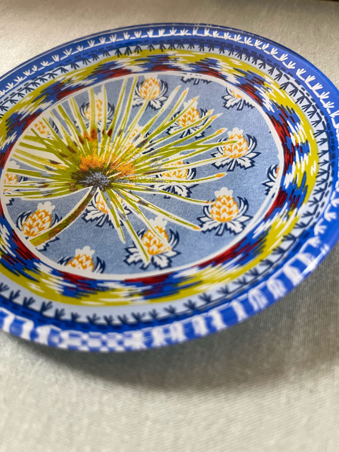 Glass soap holder fragonard