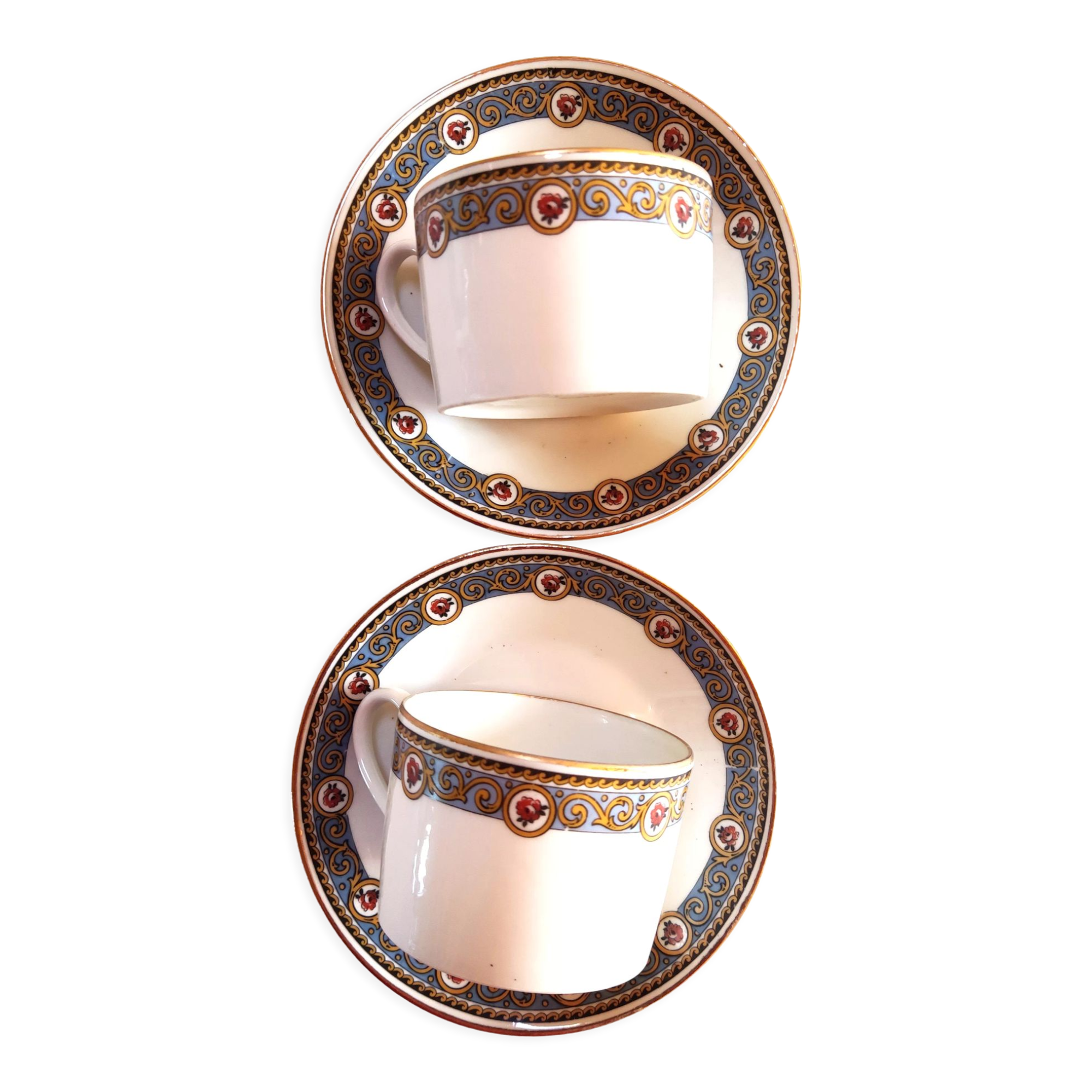 2 art deco cups from limoges