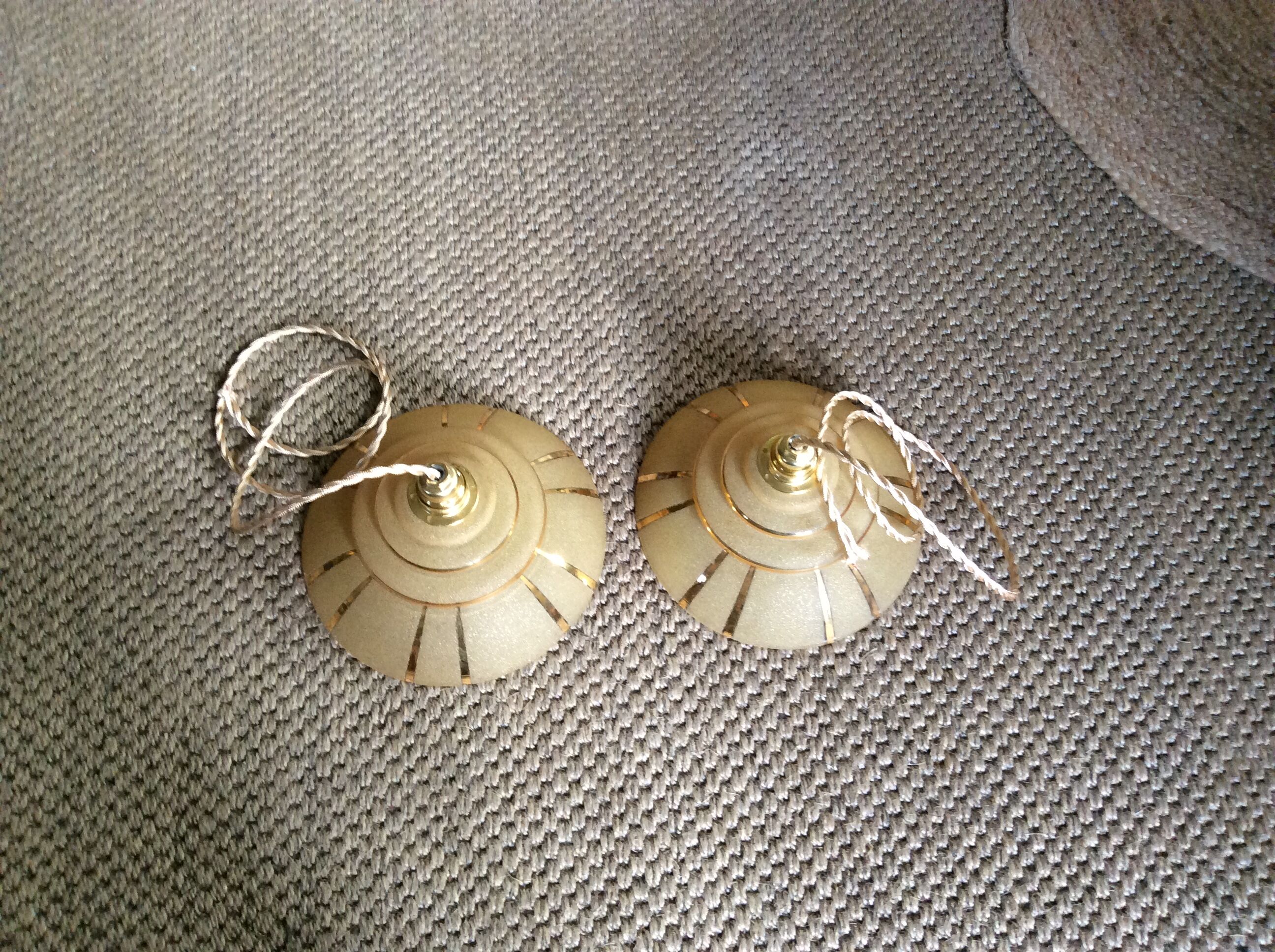 Paire de suspensions vintage