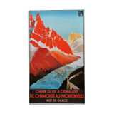 From Chamonix to Montenvers displays PLM 58x98 cm