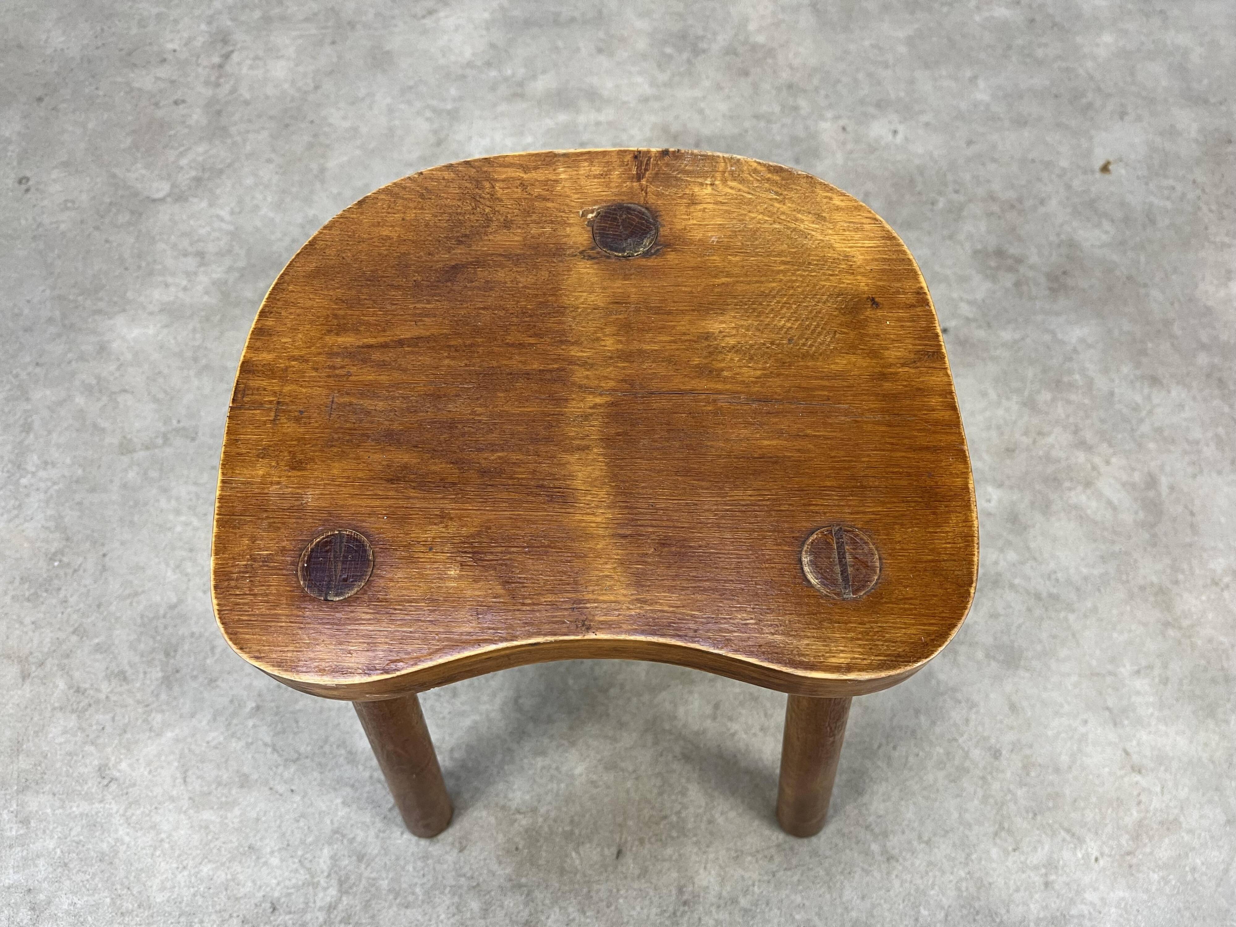 Brutalist Tripod Stool, Firm