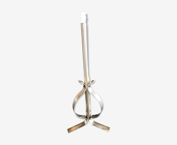 Vintage tripod chrome metal lamp foot