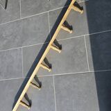 Porte-manteau ancien en bois 6 patères