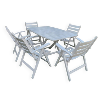 Wooden garden furniture