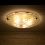 Brass and Murano ceiling light, 1970's.